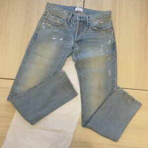 Rhude slim fit jeans with splattered paint effect Size 29 RHFW21DP04012032